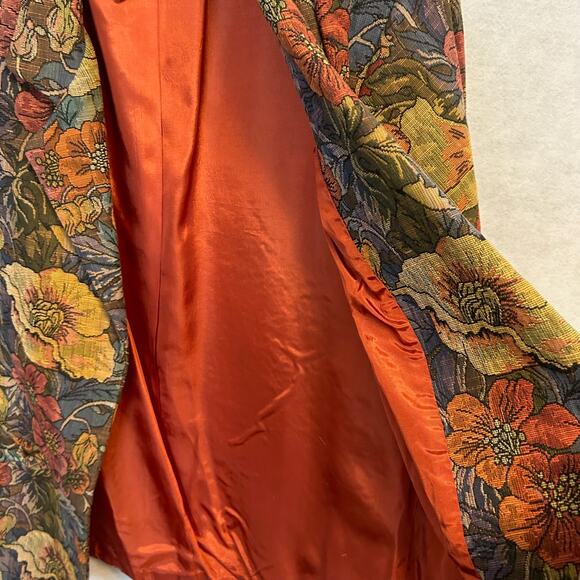 Karen Kane Vintage Tapestry Open Front Blazer Jacket Women's Size M - Picture 4 of 8